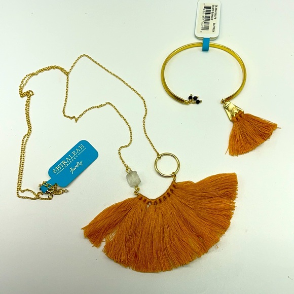NWT Shiraleah Chicago Palma Necklace & Sants Bangle - Picture 1 of 3